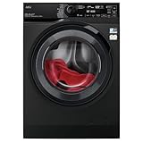 AEG LWR7316V6O Lavasecadora de Carga Frontal, Lava 10 Kg, Seca 6 Kg, Libre Instalación, 1600 rpm, Función Vapor, Cajón para Cápsulas PODS, Motor Inverter, Wifi, Negro, Clase D, Fabricado en UE