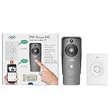 PNI Videoportero Inteligente House 910 WiFi HD, P2P, Control de Cerradura eléctrica, Inteligente con Otros Productos compatibles con Tuya