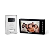 SCS Sentinel - Videoportero con Cable VisioFirst 7 - Pantalla LCD, visión Nocturna, Control de cerradero y portón, fácil instalación, diseño Moderno, Seguridad y Comodidad Diaria - 3 años de garantía
