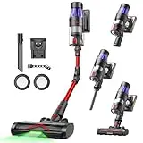 Ultenic U16 Flex Aspiradora sin Cable Potente 50Kpa/550W, 60Mins, Aspirador Escoba Vertical con Tubo Flexible, Limpia el Fondo de los Muebles sin Agacharse, Antienredo, para Alfombra/Pelos de Mascota