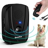 Antiladridos para Perros con Control Remoto, 2 en 1 Auto y Entrenamiento Remoto Anti Ladridos, Alcance de 600 pies IP45 Impermeable Anti Ladridos para Perros con Función de Grabación y Alarma