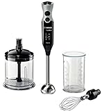 Bosch MSM67160 - Batidora de mano (potencia 750 W, motor de baja vibración), color negro
