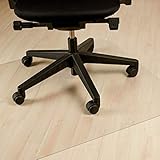 relaxdays Protector Suelo, Alfombra Silla Oficina, Tapete Antideslizante para Parquet, PVC, 120 x 150 cm, Transparente