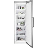 AEG AGB728E5NX Congelador Vertical de una puerta, Libre Instalación, 1.86 m, No-Frost, 5 cajones + 2 puertas abatibles, Display LCD, Luces LED, Inox, Clase E