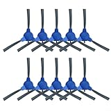 Zeroupshop Paquete de 10 cepillos laterales de repuesto para aspiradora robot Tesvor X500 X500Pro V300, para Orfeld para X503 para Ziglint D5, piezas de mantenimiento fáciles de instalar
