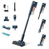 Philips Aspiradora Sin Cable Serie 5000 Pet,Potente Succión en Suelos Duros y Alfombras, 60 Min de Autonomía, Cepillo con Luz LED,para Mascotas, Módulo Aqua, Batería Reemplazable (XC5142/01)