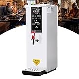Hervidor De Agua Caliente Comercial De 40 Litros, Calentador De Agua Para Preparar Té Y Café De Acero Inoxidable Con Llenado Automático, Panel De Control Digital/Tetera Para Catering