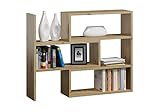 MATKAM Estantería Irys II Estantería de Oficina para Archivos y Libros, Estantería de pie para salón y Dormitorio, Estantería Abierta para Oficina, Estantería para Archivos (Roble Artesanal)