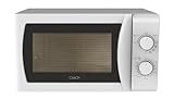 Candy Idea CMG20SMW Microondas con Grill, 20L, 700W-1050W,5 Niveles de Potencia, 4 Programas Automáticos,Alerta Acústica Finalización,Plato 25,5CM, Grill Rack,Descongelación, Apertura Izquierda,Blanco