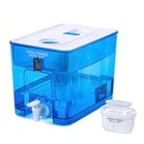 ECODE® Dispensador de Agua Filtrada Fresh Tower. Libre de BPA, Indicador Digital, Para nevera, Incluye Filtro Compatible