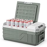 Alpicool Portátil Coche Frigoríficos 15L, Nevera Portátil Eléctrica 12V /24V DC, Mini Nevera de Coche 20°C a -20°C, Nevera Compresor para Hogar, Camping, Viajes, Automóvil, Pesca