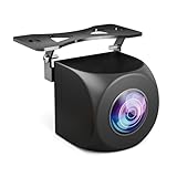 Uzone Cámara de visión trasera para coche, 150°, ojo de pez, gran angular, 720P, AHD, cámara de seguridad, IP68, resistente al agua, soporte de metal adecuado para coche, camión, caravana, caravana,
