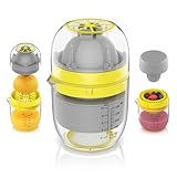 Arendo - Exprimidor Manual con 2 modos de uso, Exprimidor Limones Manual, Exprimidor de Naranjas Manual, Exprimidor para Cítricos, 300 ml, naranjas, pomelos, arándanos