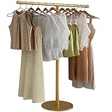 ZOUXIKOU Perchero de metal independiente en forma de T para colgar ropa, perchero resistente para tiendas de ropa, dormitorio, tiendas minoristas