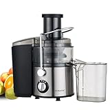 SOKANY 800W Exprimidor de verduras y frutas, exprimidor rápido que optimiza la cantidad de jugo, agujero de llenado grande de 80 mm, nivel de 2 velocidades, fácil de limpiar (SK-JB-176)