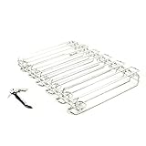 Hostelnovo - Pack de 2 Colgadores de Copas para Techo y Pared - Soporte para Copas de Vino Colgante Ideal para Bar o Restaurante de Acero Inoxidable 18/8