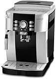 De'Longhi Perfetto ECAM 21.116.SB - Cafetera Superautomática, granos de café, café molido, 1.8 L, 15 bares, 1450 W, Negro y Plateado
