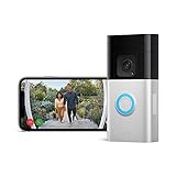 Ring Battery Video Doorbell Plus de Amazon | Videotimbre inalámbrico con vídeo de cuerpo entero, HD 1536p, visión nocturna en color, wifi, instalación propia y Ring Protect gratis 30 días
