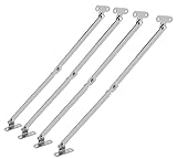 QWORK 4 Piezas Bisagra Plegable Bisagra Abatible para Caja, Armario, Muebles