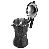 Fagor Tiramisú Cafetera Italiana Aluminio, Express, 9 Tazas Café, Apta para Cocinas, Vitrocerámica, Gas, Eléctrica, Junta de Silicona Gran Durabilidad