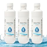 Refrigerator Water Filter for LG LT1000P, Universal Fridge Water Filter Replacement, Water Filter Odor Filter for Refrigerator Freezer Water Filter Cartridge (3pcs)