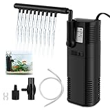 everfarel Bomba de Acuario 4 en 1 10w 700L / h con Bomba de Filtro de Agua UVC de 5W/7W/9W (300L/H 2W)