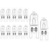 JOPHEK Bombillas Halógenas G9, 12 Piezas Bombilla Halógena, Regulable Bombilla de Horno, 220V 40W luz Blanca Cálida 2800K, para Iluminación de Cocina, Candelabro Lámparas de Escritorio y de Piso