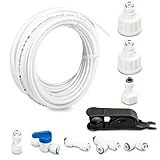 Avesteir Material POM Kit de Tubos de Suministro de Agua, Frigorífico Conector Manguera Accesorios, Kit de Filtro uso para Instalación de Conexión de Línea, Universal Conectores de Refrigerador