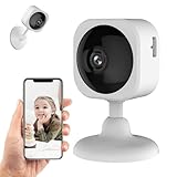 Cámara de seguridad interior 2K, cámara de seguridad inteligente con cable de 3MP para monitor de bebés/mascotas, cámara WiFi con detector de movimiento, alarma de alerta, modo privado,visión nocturna