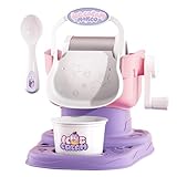 Máquina para hacer helados para niños, máquina para hacer batidos para niños | Kit de creación de batidos de frutas congeladas para niños,Máquina para hacer helados de servicio suave, manual, fácil de