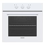 Svan Horno Multifunción Blanco SH3800EB. Capacidad 76 Litros, W, 3 Programas, Interior Esmaltado, Fácil Limpieza, Eficiencia Energética Clase A