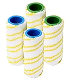 Rodillos De Repuesto Para Kärcher FC3 FC7 FC5 FC3D (4pcs) Cepillo de rollo amarillo