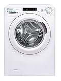 Candy Smart CS 14102DE/1-S, Lavadora 10 KG, 1400 RPM, Pantalla Digital y Mando, Tecnología NFC, Asistente de Voz, 15 Ciclos, 5 Rápidos, Planchado Fácil, Inicio Diferido 24H, Detector KG, 81 DB, Blanco