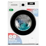 UNIVERSALBLUE Lavadora 8kg Inverter con Display | Motor Silencioso Clase A | 16 Programas De Lavado | 1400rpm | ECO | Máquina de Lavado | ENVÍO Y SUBIDA A PLANTA INCLUIDO