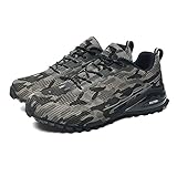 Zapatos De Trail para Hombre 2023 Zapatillas Ligeras y Transpirables a La Moda, Zapatos De Senderismo Al Aire Libre Antideslizantes Que Absorben Los Golpes,Camo-44EU