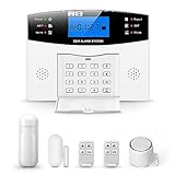Alarma antirrobo para el hogar, alarma WiFi + combinación de teléfono GSM, sirena interior incluida. Aplicación Smartlife Android/iOS, compatible con Alexa