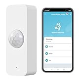 Sensor de Movimiento, Detector de Movimiento Inteligente para Seguridad en el hogar, Sensor de Movimiento inalámbrico con App monitoreo Remoto,Comandos de Voz,Compatible Alexa.Requiere ZigBee Hub.1PCS