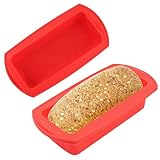 VFANDV Moldes Silicona 2 Piezas, Rectangular Antiadherente Para Hornear Pan, Pasteles, Tostadas - Molde Bizcocho y Repostería