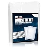 COM-FOUR® Filtro 2x para campana extractora se puede cortar a medida - Filtro de campana extractora de uso universal - Cartucho de filtro extractor - Estera filtrante de grasa (2 piezas)