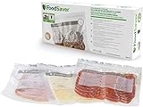 FoodSaver bolsas de envasado al vacío reutilizables con cierre hermético | Para dispositivos de envase al vacío de alimentos FoodSaver | Sin BPA | 3,8 litros | Paquete de 20