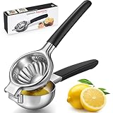 Sopito Exprimidor Limon, Exprimidor Manual de Acero Inoxidable, 7,5 cm de Diámetro Eesistente Exprimidor Manual de Cítricos para Cocina, Cócteles, Bares, Lavavajillas