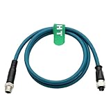 HangTon Cable Ethernet M12 de 8 pines codificado en X macho a hembra para cámara Basler Cognex Kathrein Keyence Baumer Sick Datalogic 5M