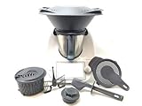 Procesador de alimentos TM6 para thermomix, Robot de Cocina Multifunción con Pantalla Táctil, Acero Inoxidable blanca
