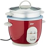 Arrocera Oster | Arrocera de 0.6 litros | 350 W | Plástico, color rojo [CKSTRC4723]