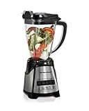 Hamilton Beach MultiBlend Blender, 1.4 L, con 12 Funciones para Triturar, Moler, Cortar, Preparar Batidos o Cremas con Recipiente de Tritan a Prueba de Roturas, Acero Inoxidable (58151-ID)