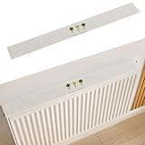 Cubierta de radiador, estante flotante empalmable del radiador, fijación magnética para áreas de estar libres de polvo (80 * 10 cm)