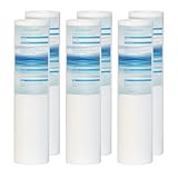 Geekpure Cartucho de filtro de agua para sedimentos (polipropileno, 2,5 x 10 pulgadas, 5 micrón, 6 unidades)