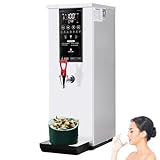 QYLTTDM Hervidor De Agua Caliente Instantáneo Comercial De 40 L con Dispensador Automático, 2,5 KW, De Acero Inoxidable, con Llenado Automático, Grifo Antigoteo, Calentamiento Rápido