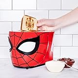 Uncanny Brands Marvel's Spiderman Halo Tostadora – Brinda la máscara de Spidey's en tu pan