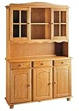 La Factoría Muebles - Alacena 3 puertas en pino macizo, talla 130 x 197 x 42cm